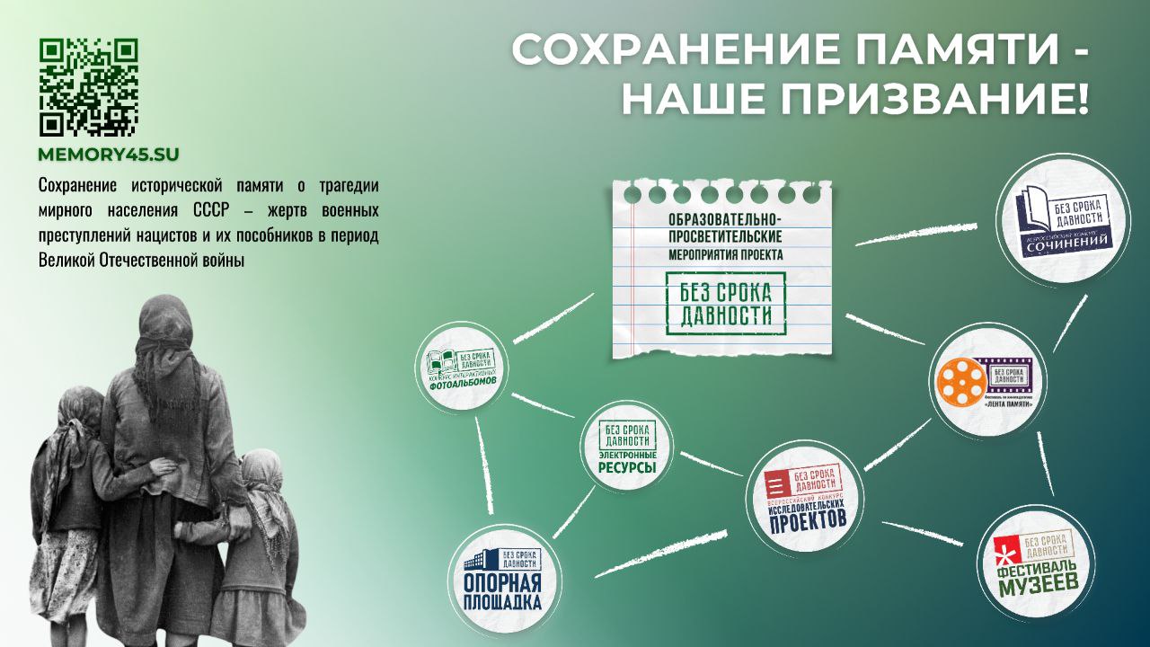 СОХРАНЕНИЕ ПАМЯТИ-НАШЕ ПРИЗВАНИЕ!