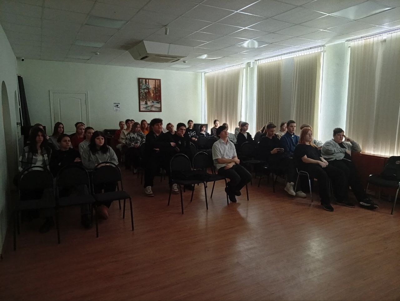 Студенты 1 курса организовали просмотр фильма 